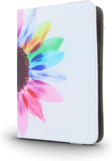 Flower Flip Cover Δερματίνης Πολύχρωμο (Universal 9-10.1")