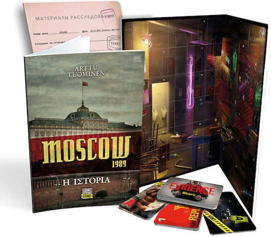 Board Game Crime Scene Moscow 1989 for 1-4 Players 18+ Years Old AS