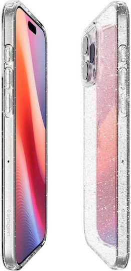 Spigen Liquid Crystal Glitter Back Cover Σιλικόνης 0.3mm Crystal Quartz (iPhone 16 Pro)