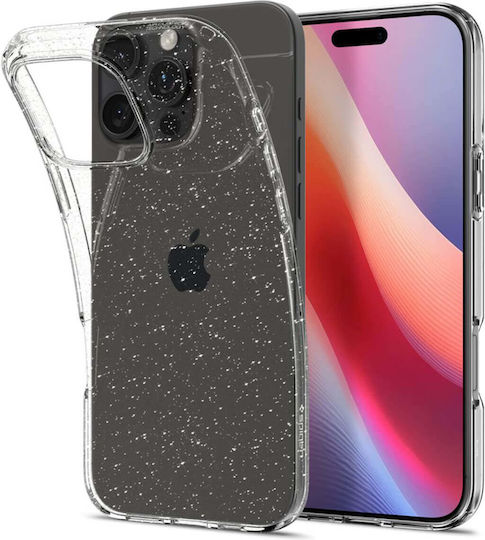 Spigen Liquid Crystal Glitter Back Cover Σιλικόνης 0.3mm Crystal Quartz (iPhone 16 Pro)