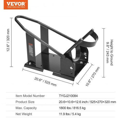 Vevor Motorcycle Wheel Stand Capacity 816.5 Kg Adjustable 381-533.4 Mm Wheels Mtcldkcskdhs3j9btv0
