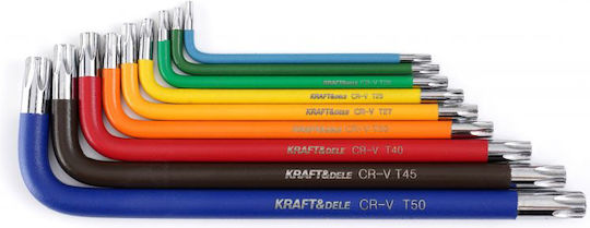 Kraft & Dele Σετ 9 Κλειδιά Torx