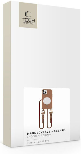 Tech-Protect Magnecklace Back Cover Σιλικόνης Καφέ (iPhone 12 / 12 Pro)