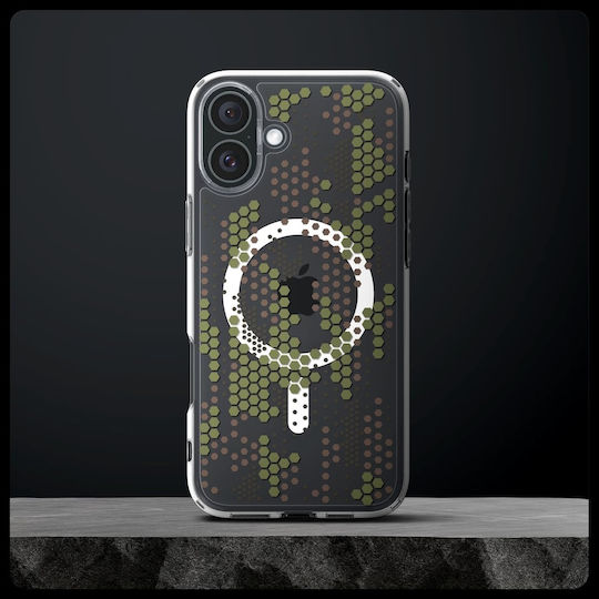 Spigen Ultra Hybrid MagFit Задна корица Пластмаса Digital Camo (iPhone 16)