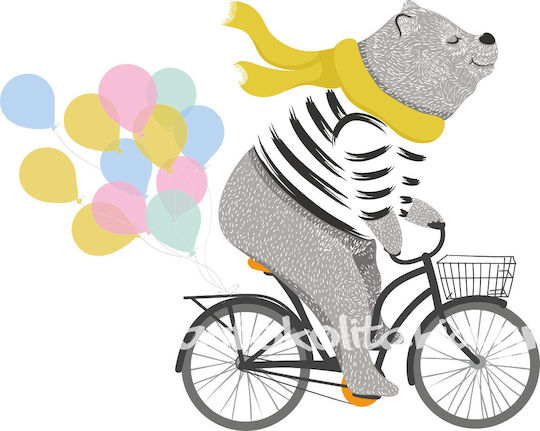 Wall Sticker Bicycle Ride 50cm X 40cm