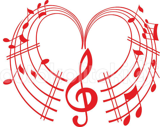 Wall Sticker Love Notes 70cm X 56cm