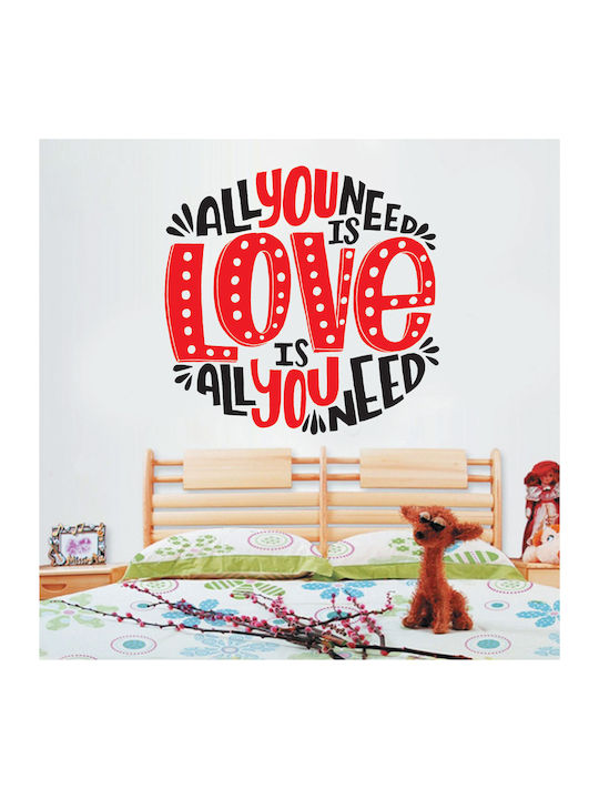 Αυτοκόλλητο Τοίχου All You Need Is Love 50cm X 50cm