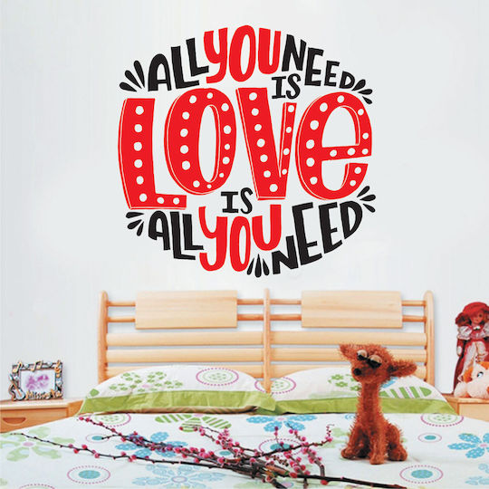 Wall Sticker All You Need Is Love 50cm X 50cm