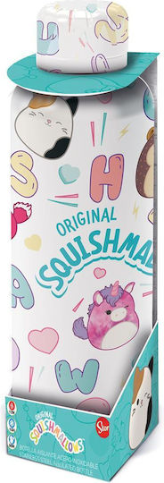 Stor Squishmallows Insulated Kids Water Bottle Stainless Steel White 515ml (Various Designs/Colours)