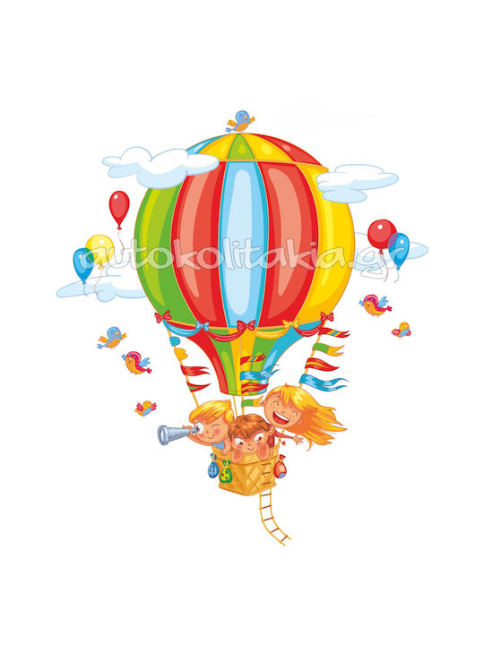 Hot Air Balloon Wall Sticker Kids 4 80cm X 97cm