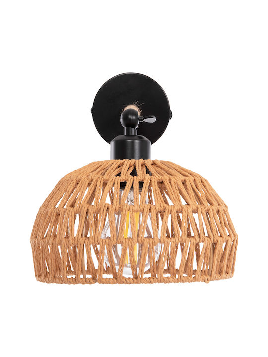 HomeMarkt GLIDE Класически Осветително тяло За стена с фасунга E27 Бежов 22x22x22см.