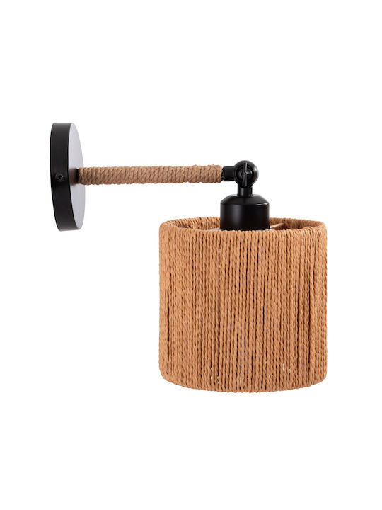 HomeMarkt Lant Classic Lamp Wall with Socket E27 Black 15x15x15cm