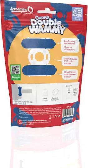 Screaming O Double Vibrating Ring Wammy Blue
