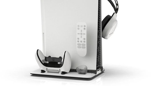 Suport Deluxe Imp Tech Încărcător Controlere cu Ventilator Edge 3sp și Depozitare pentru Căști, Telecomandă, Accesoriu PS5