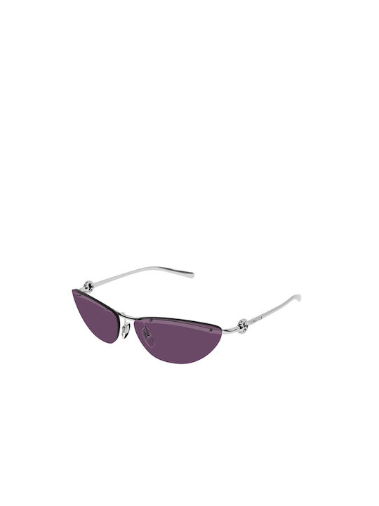 Gucci Women's Sunglasses with Purple Metal Frame and Purple Lens GG1701S 003