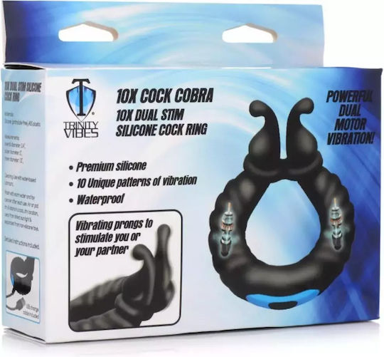 Xr Brands Double Silicone Penis Ring Cobra