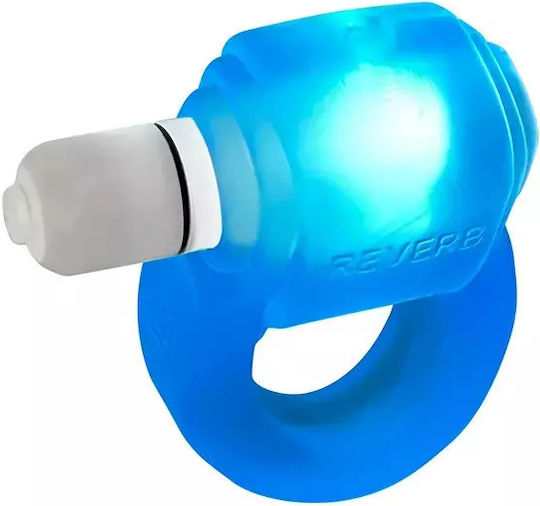 Inel Penian Vibrator Led Albastru Oxballs Glowdick