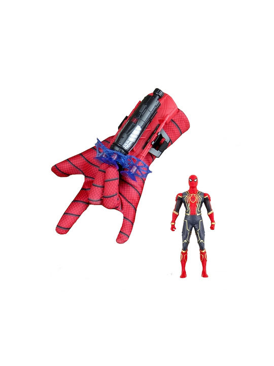 Carnival Mask Full Face Spiderman With Light Red