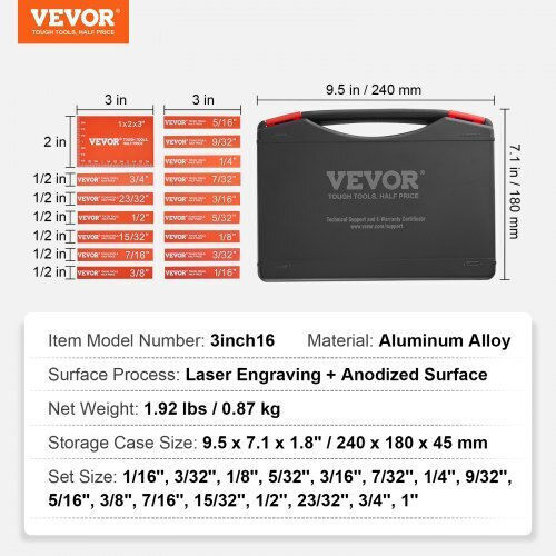 Vevor MGTGLHJ16PCSB4QGUV0 Σετ Εργαλεία Χειρός 16τμχ