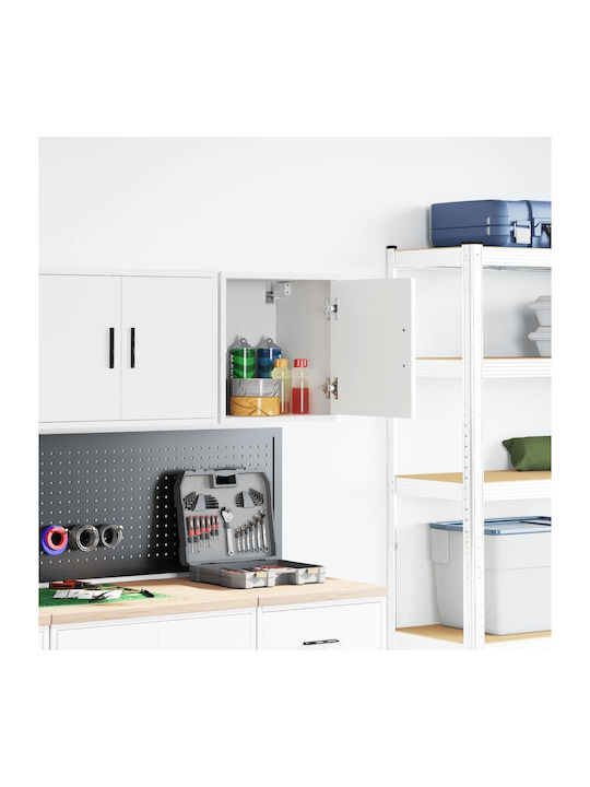 Wall Living Room Cabinet made of Particle Board White 40x30x41cm