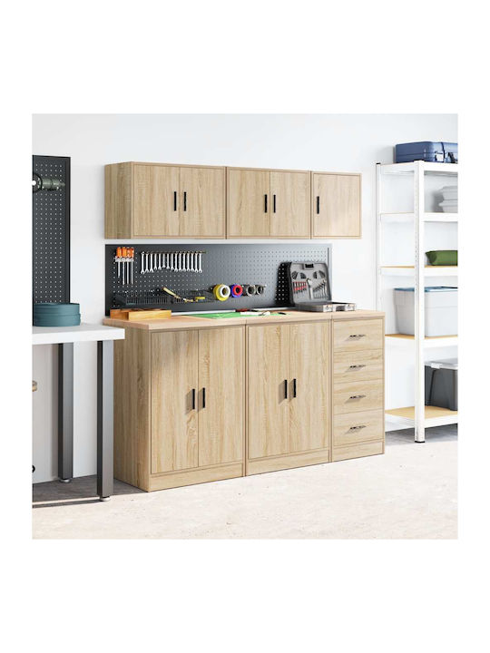 Wall Living Room Cabinet Made of Particle Board Sonoma Oak 40x30x41cm