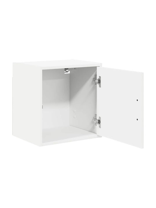 Wall Living Room Cabinet made of Particle Board White 40x30x41cm