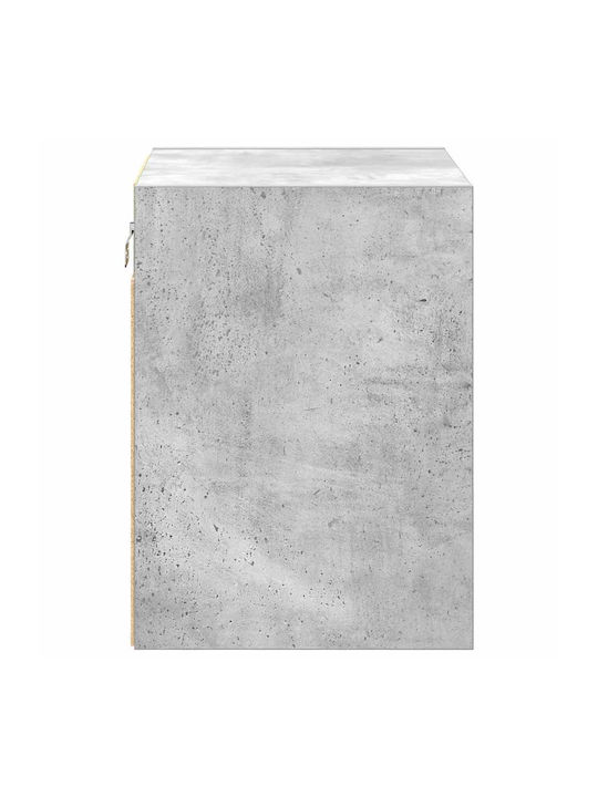 Wall Living Room Cabinet made of Grey Particle Board 40x30x41cm