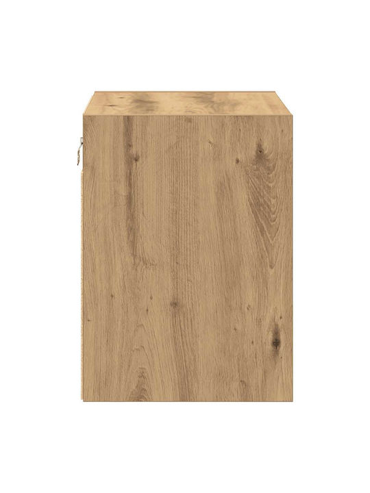Wall Living Room Cabinet Made of Particle Board Oak 40x30x41cm