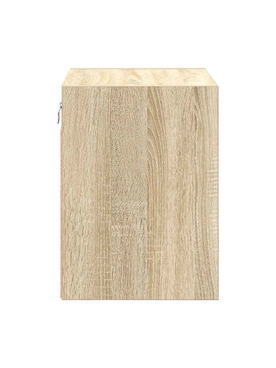 Wall Living Room Cabinet Made of Particle Board Sonoma Oak 40x30x41cm