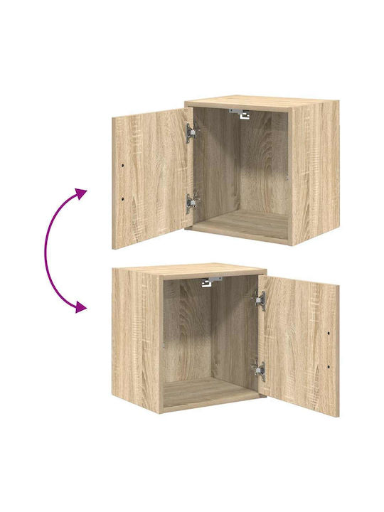 Wall Living Room Cabinet Made of Particle Board Sonoma Oak 40x30x41cm
