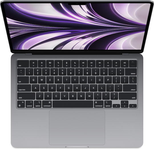 Apple MacBook Air 13.6" (2022) QHD+ (Apple M2-8-core/16GB/256GB SSD) Gri spațial (Tastatură DE)