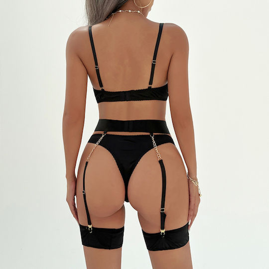 Chicret Sexy Σετ Εσωρούχων Μαύρο
