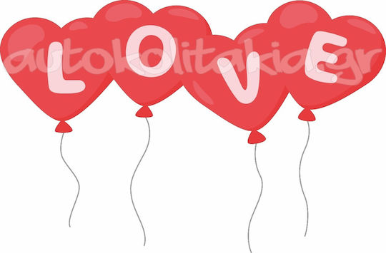 Valentine's Day Sticker Saint Valentine 86 80cm X 52cm