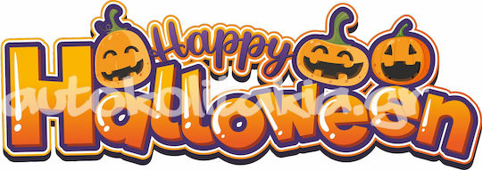 Halloween Window Sticker 16 80cm X 30cm