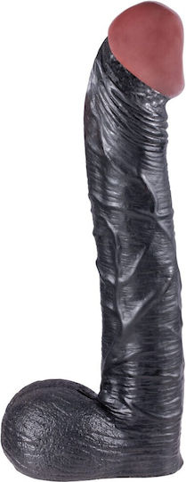 Nanma Giant Family Little Dick Realistic Dildo with Balls and Suction Cup Black 28cm