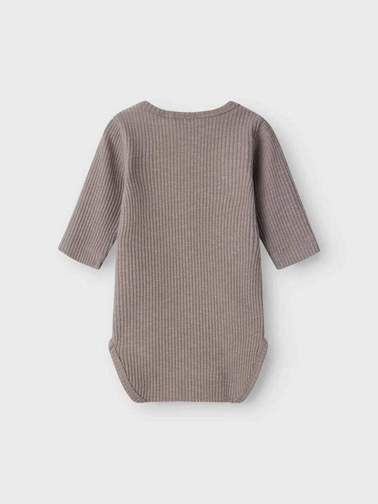 Lil' Atelier Baby Bodysuit Long-Sleeved Silent Storm