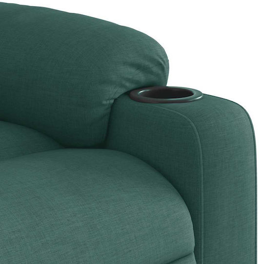 Relaxsessel Friseurwaschbecken mit Fußhocker Dark Green Dark Green 77x93x99cm