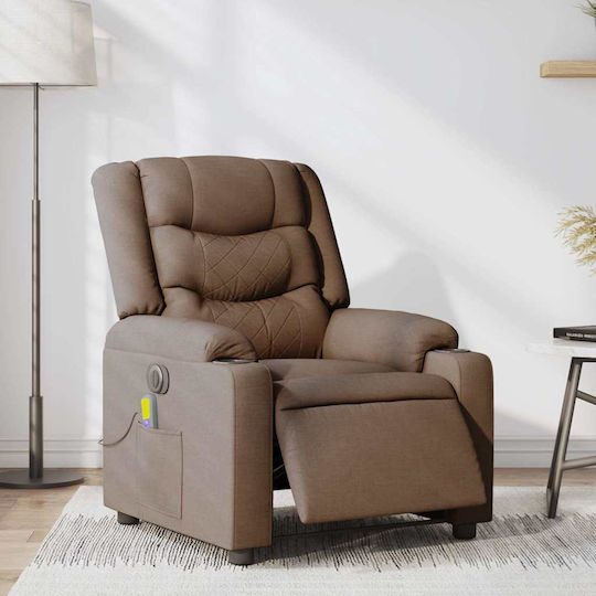 Relax Armchair Massage with Footstool Coffee 77x93x99cm
