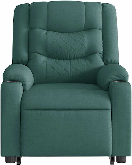 Relaxsessel Friseurwaschbecken mit Fußhocker Dark Green Dark Green 77x93x99cm