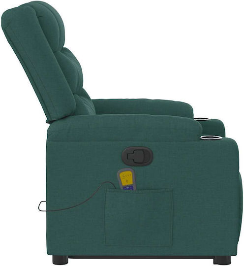 Relaxsessel Friseurwaschbecken mit Fußhocker Dark Green Dark Green 77x93x99cm