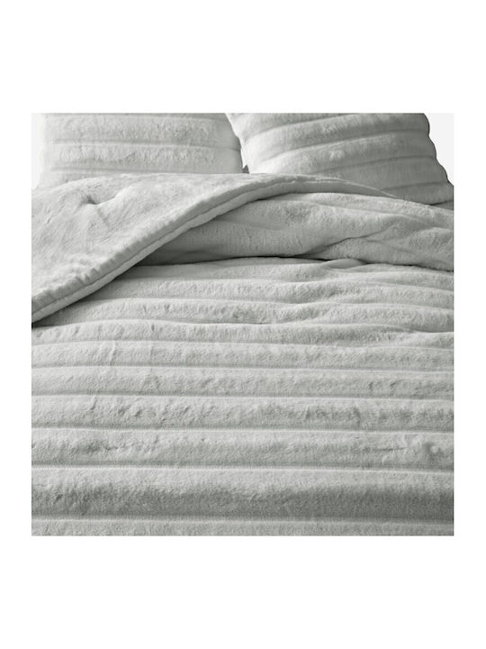 Liolios Home Πάπλωμα Υπέρδιπλο 220x240εκ. Volcno Lt.grey