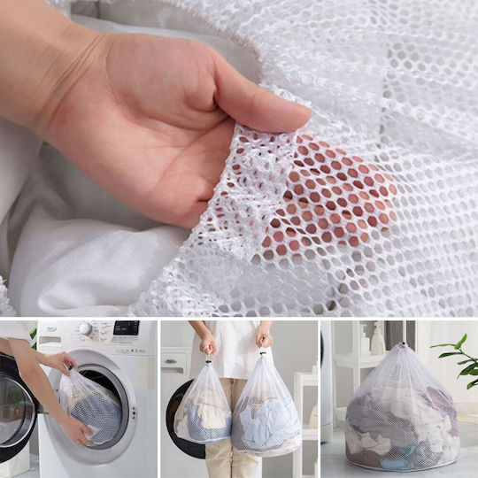 Clothes Lingerie Protection Bag Compatible Washing Machine Tumble Dryer Premium Textile Material White 50 X 60 Cm Original Deals