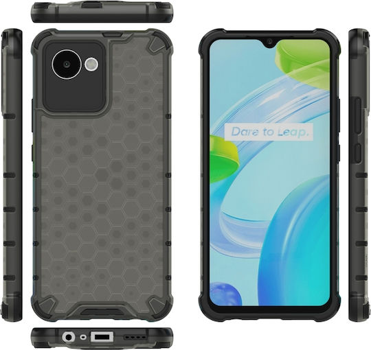 Задна корица Силикон Черен (Realme C30)