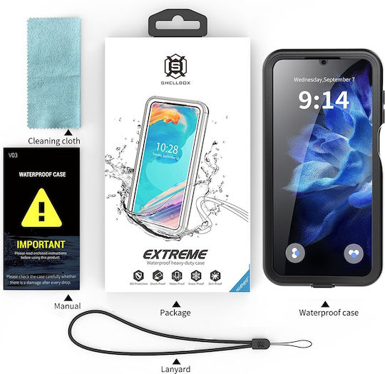 Shellbox Back Cover Σιλικόνης Αδιάβροχο Μαύρο (Galaxy A16)