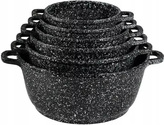 Zilner Aluminum Pots Set with Non-stick Coating 6pcs