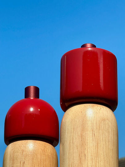 Maegen Manual Set Spice Mills made of Ceramic in Red Color 18.8cm 1pcs