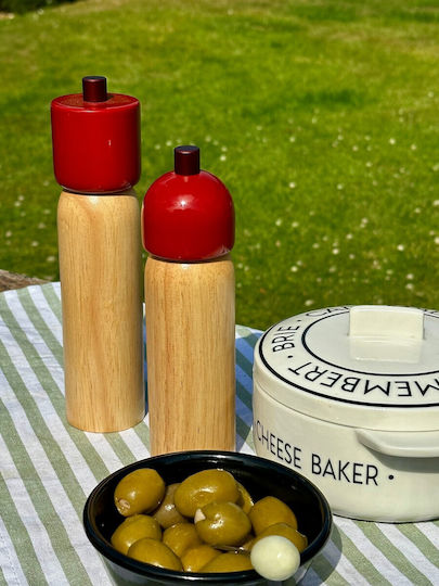 Maegen Manual Set Spice Mills made of Ceramic in Red Color 18.8cm 1pcs
