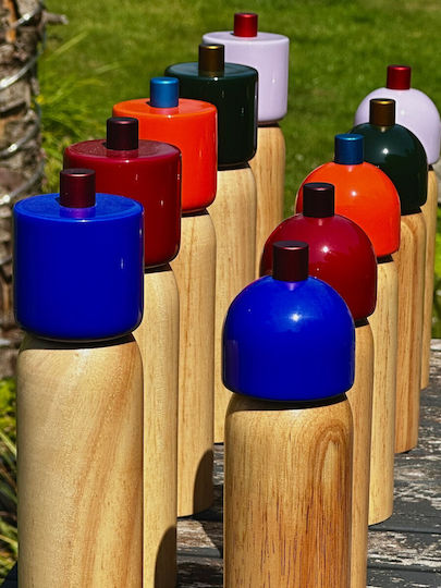 Maegen Set Manual Râșnițe Condimente Ceramice în Culoare Roșu 21.5cm 1buc