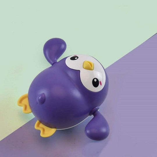 Interactive Bath Toy Children Flippy Purple Penguin