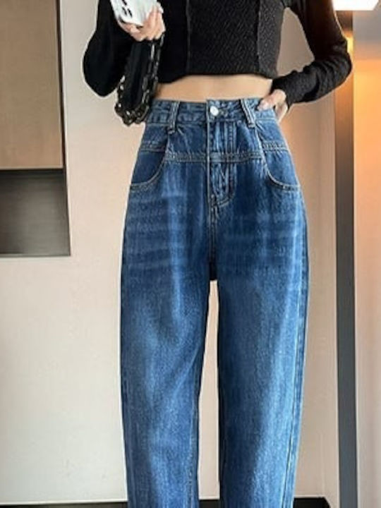 Hoch tailliert Damenjeans